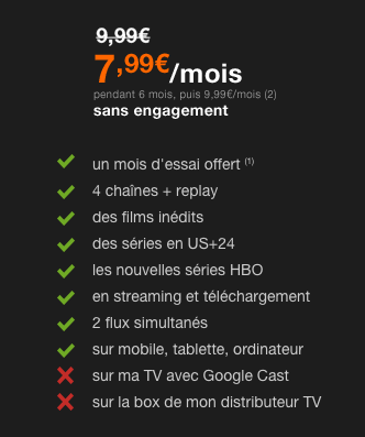 Capture decran 2016 11 14 a 21.40.31 - Un nouvel entrant dans le streaming, OCS propose sa formule à volonté