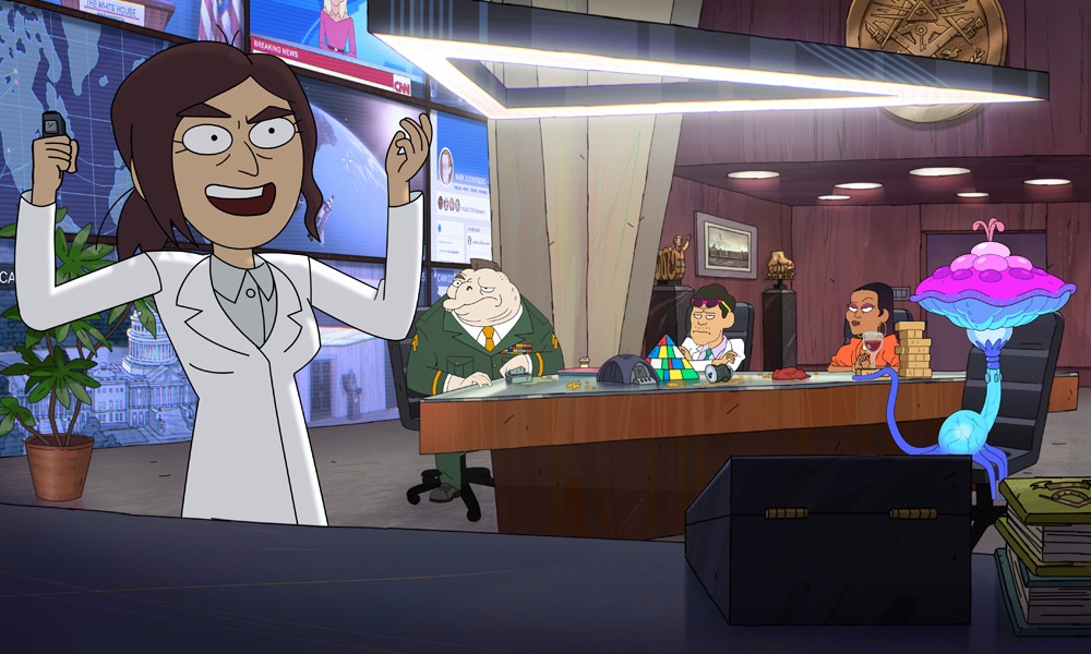 inside job netflix - Inside Job : les théories complotistes passées à la moulinette dans la nouvelle série d'animation satirique Netflix ! (Avis)