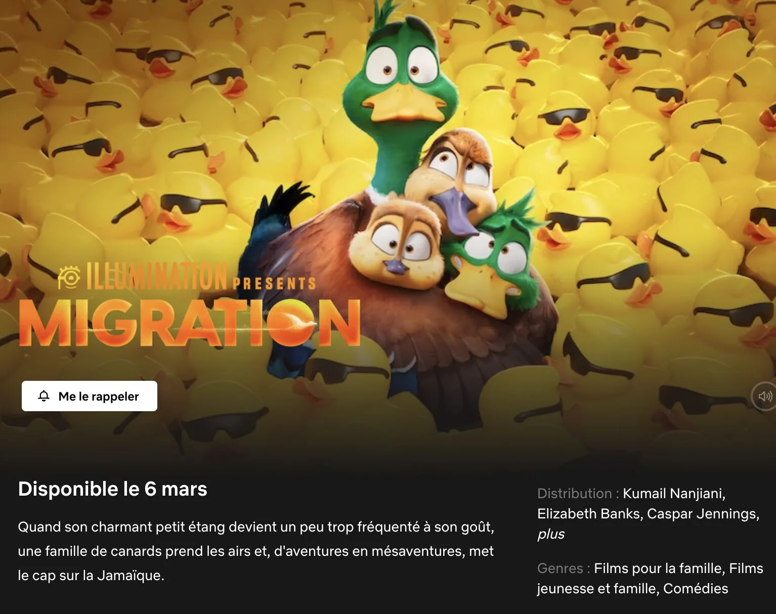 Capture decran 2025 02 20 a 10.38.54 - Migration : le film d'animation arrive  en mars sur Netflix ! (Date de sortie)