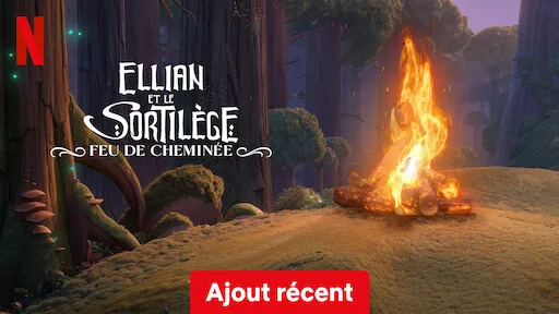 Ellian et le sortilège : feu de cheminée