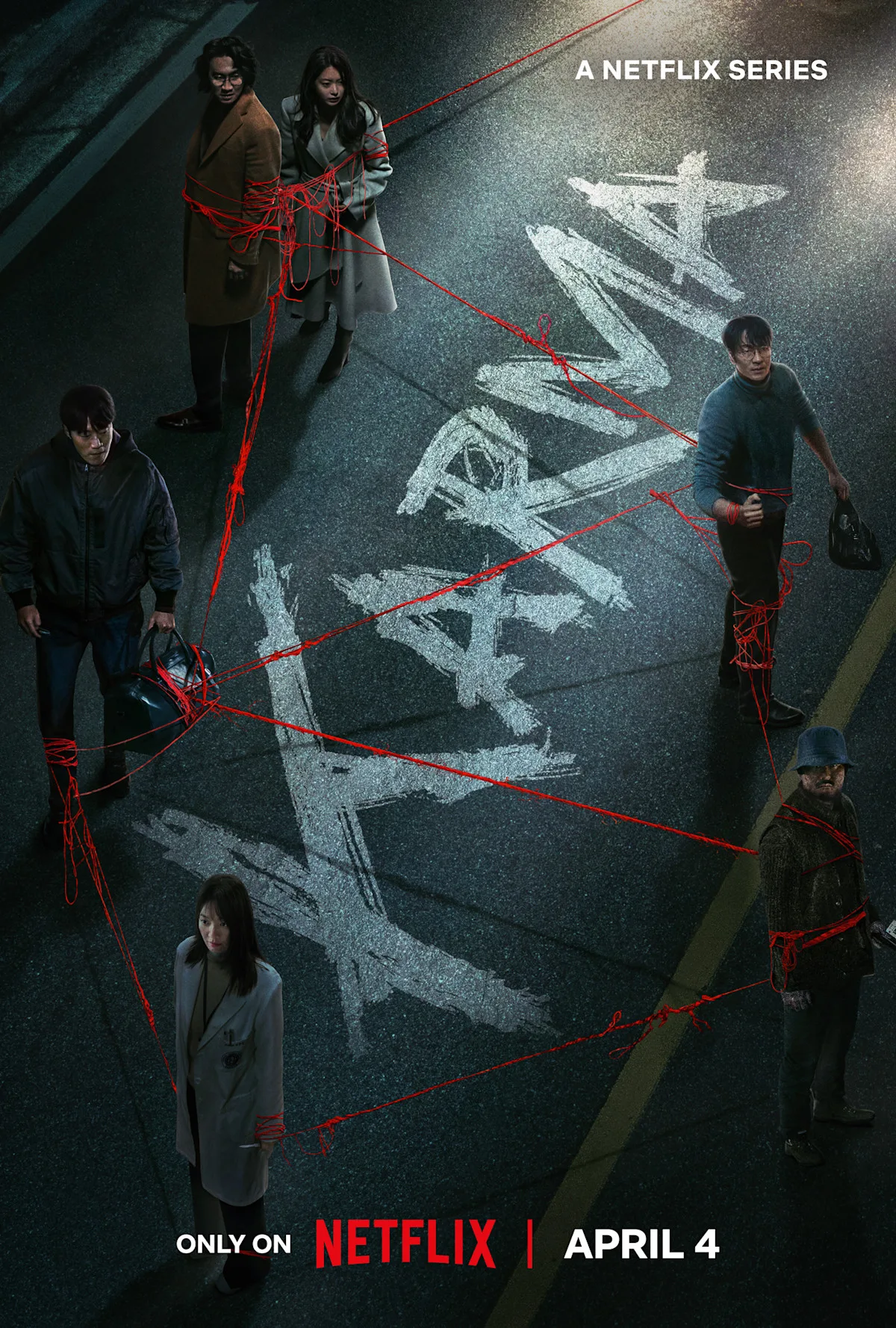 en us krms1 main ensemble teaser vertical 27x40 rgb pre 1 - Karma : le K-drama où personne n’échappe à son destin arrive en avril sur Netflix