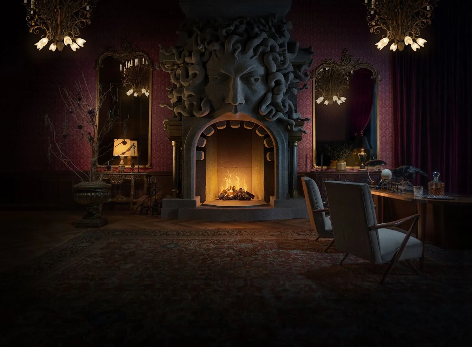 WednesdayYL - Feu cheminée Stranger Things, K-pop Demon Hunters, Mercredi : Netflix lance trois nouvelles ambiances le 1er décembre