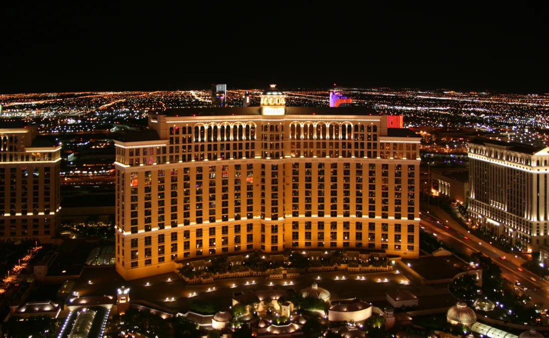 Le Bellagio à Las Vegas, symbole de l'univers des casinos de The Roman
