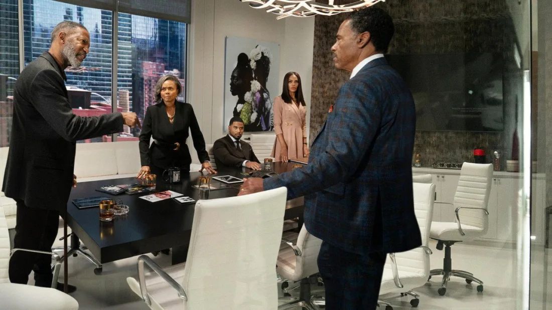La famille Bellarie dans Beauty in Black sur Netflix