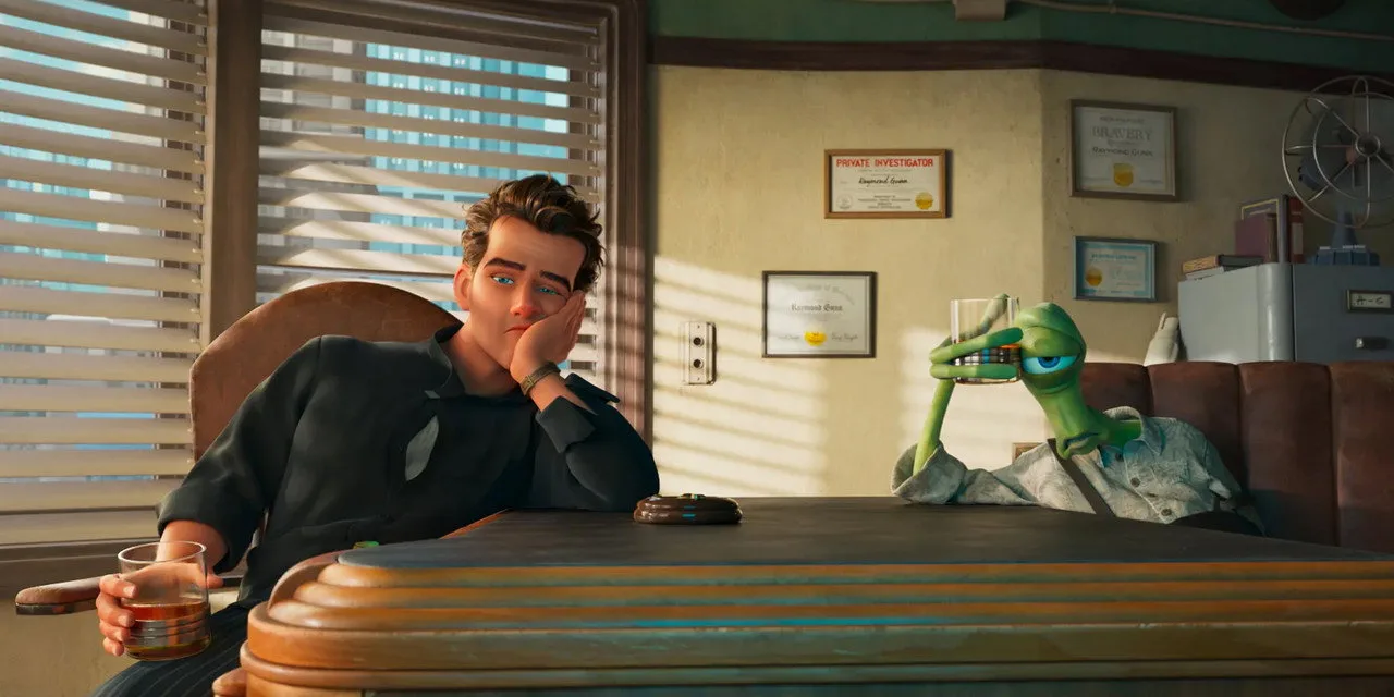 Affiche de Ray Gunn, le film d'animation de Brad Bird sur Netflix