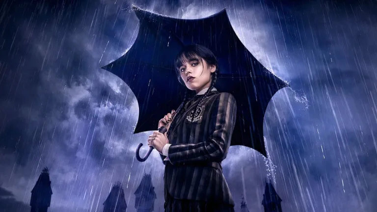Jenna Ortega dans le rôle de Mercredi Addams sur Netflix