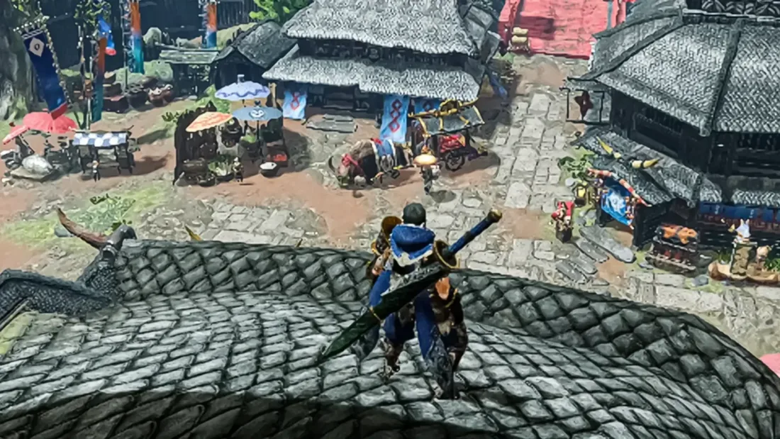Combat dans Monster Hunter Rise sur Netflix Games