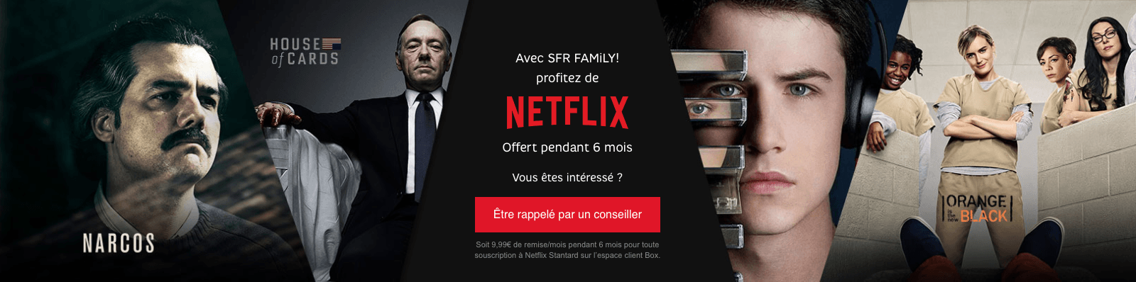 Bénéficiez de 6 mois d’abonnement gratuits à Netflix avec l’offre SFR family