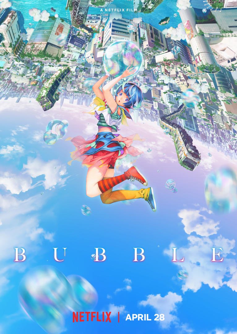 bubble affiche - Bubble : Netflix dévoile la bande annonce de son futur anime créé par le réalisateur de L'Attaque des Titans