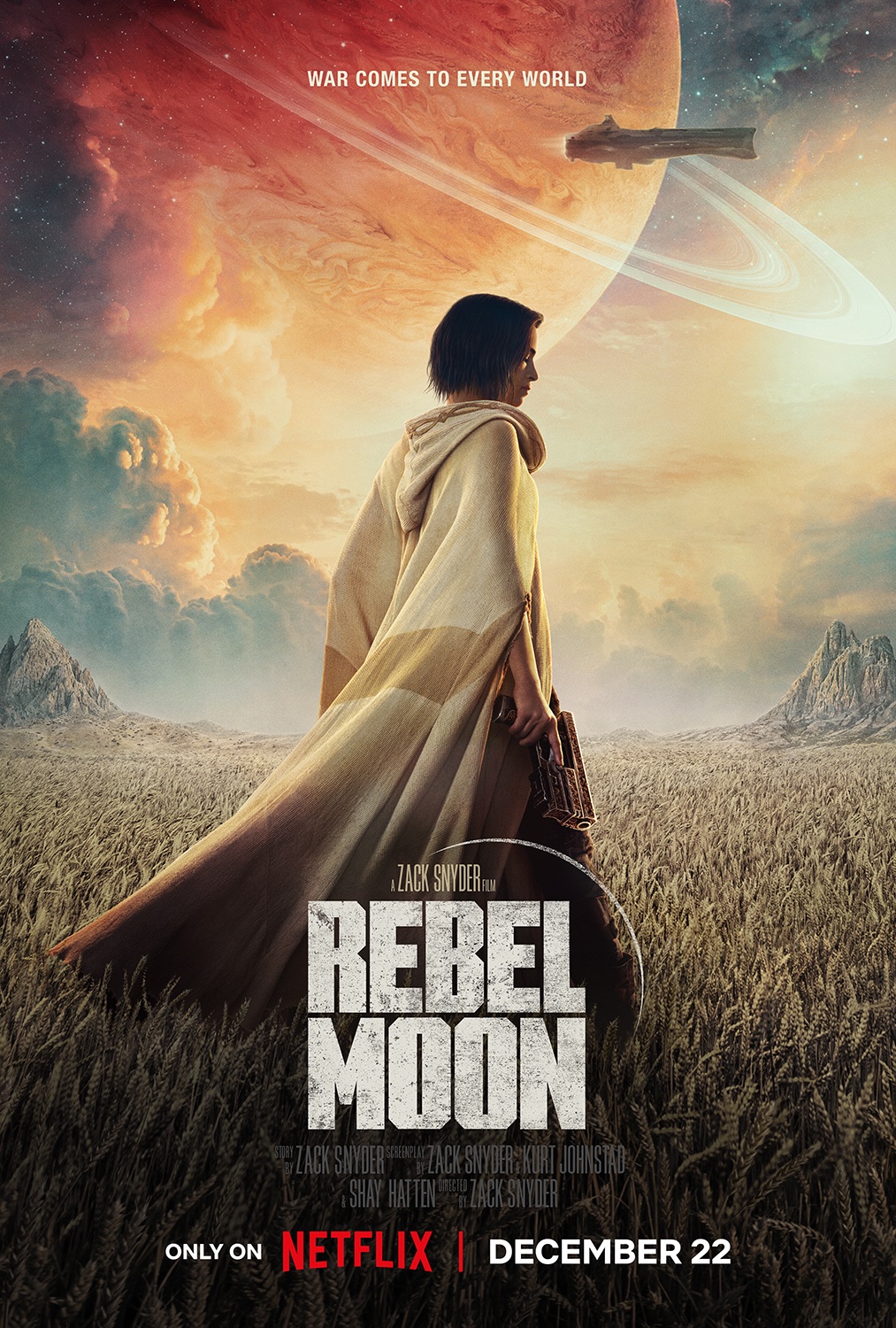 affiche rebel moon netflix - Rebel Moon : le "Star Wars" de Zack Snyder arrive aujourd'hui sur Netflix  (+ Date de sortie)