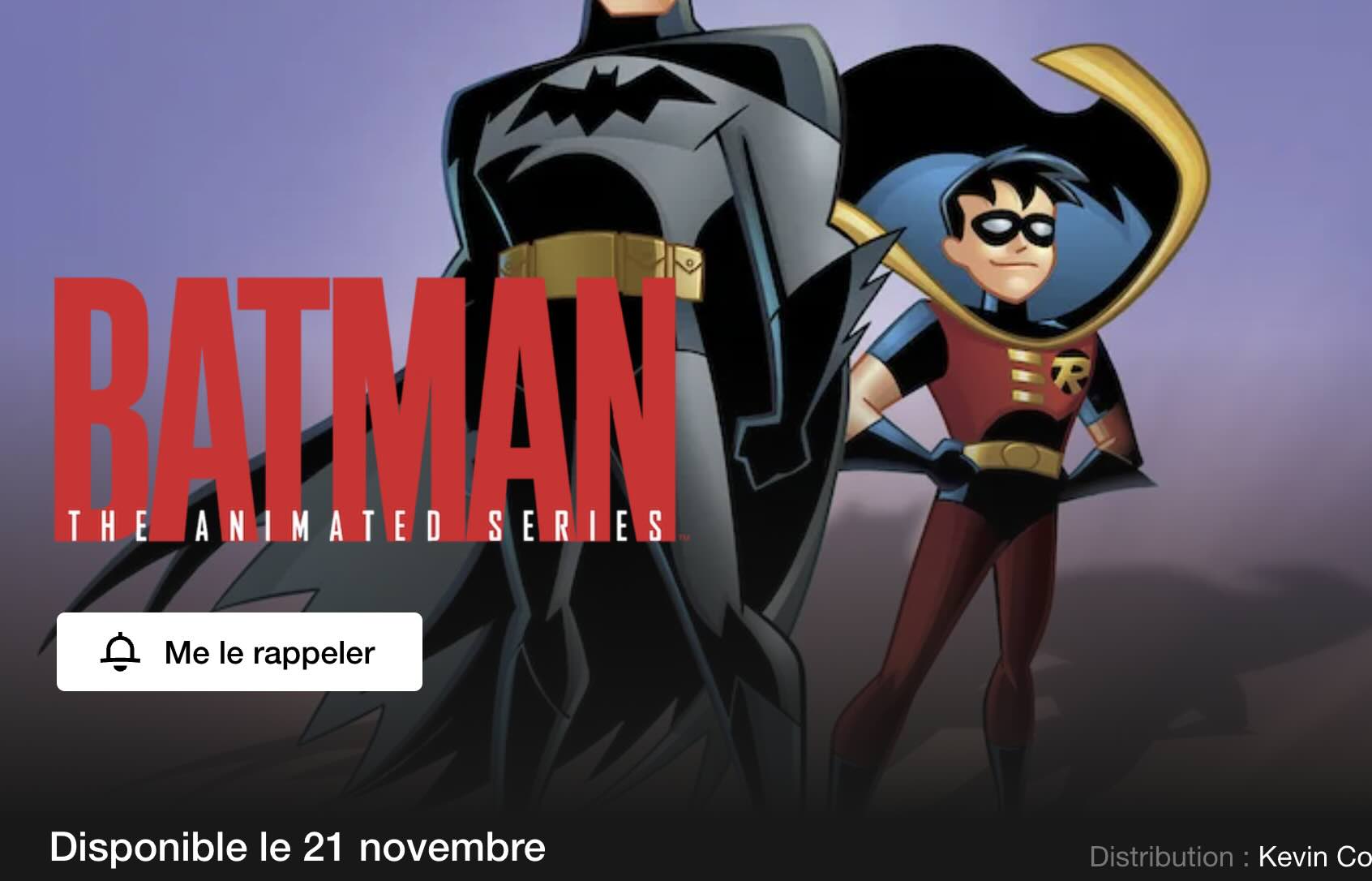batman serie animee novembre - Batman "The Animated Series" : la série animée culte est enfin disponible sur Netflix !  (Date de sortie)